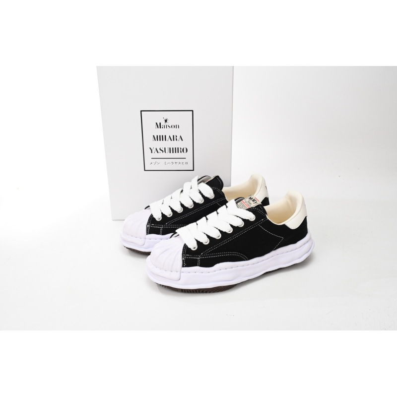 EM Sneakers Mihara Yasuhiro Blakey OG Sole Canvas Low Black No Logo NO.703