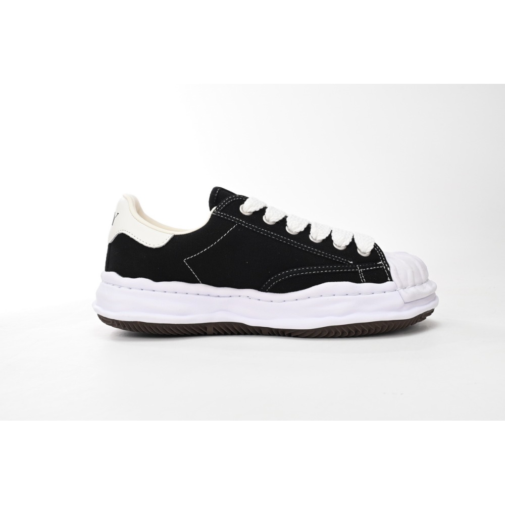 EM Sneakers Mihara Yasuhiro Blakey OG Sole Canvas Low Black No Logo NO.703