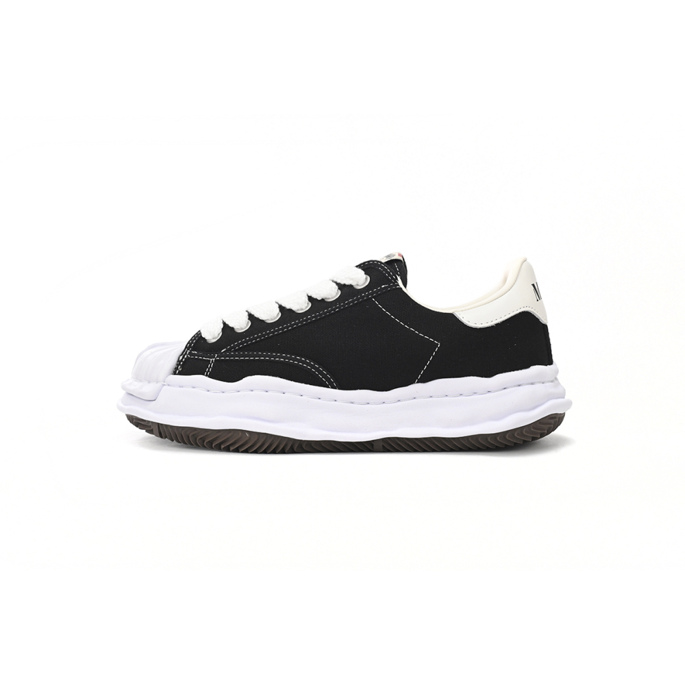 EM Sneakers Mihara Yasuhiro Blakey OG Sole Canvas Low Black No Logo NO.703