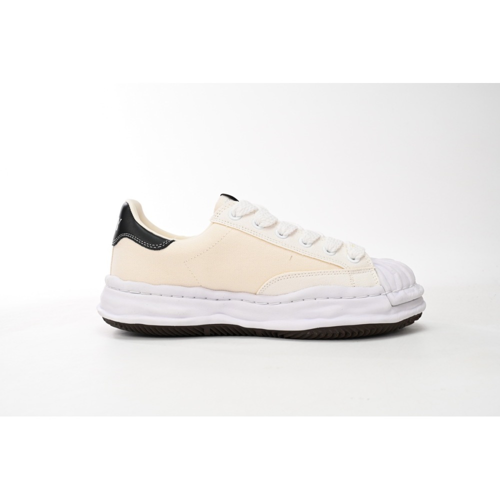 EM Sneakers Mihara Yasuhiro White and All White And Black Tail NO.763