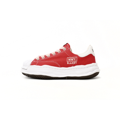 EM Sneakers Mihara Yasuhiro Blakey OG Sole Canvas Low Red NO.766 01