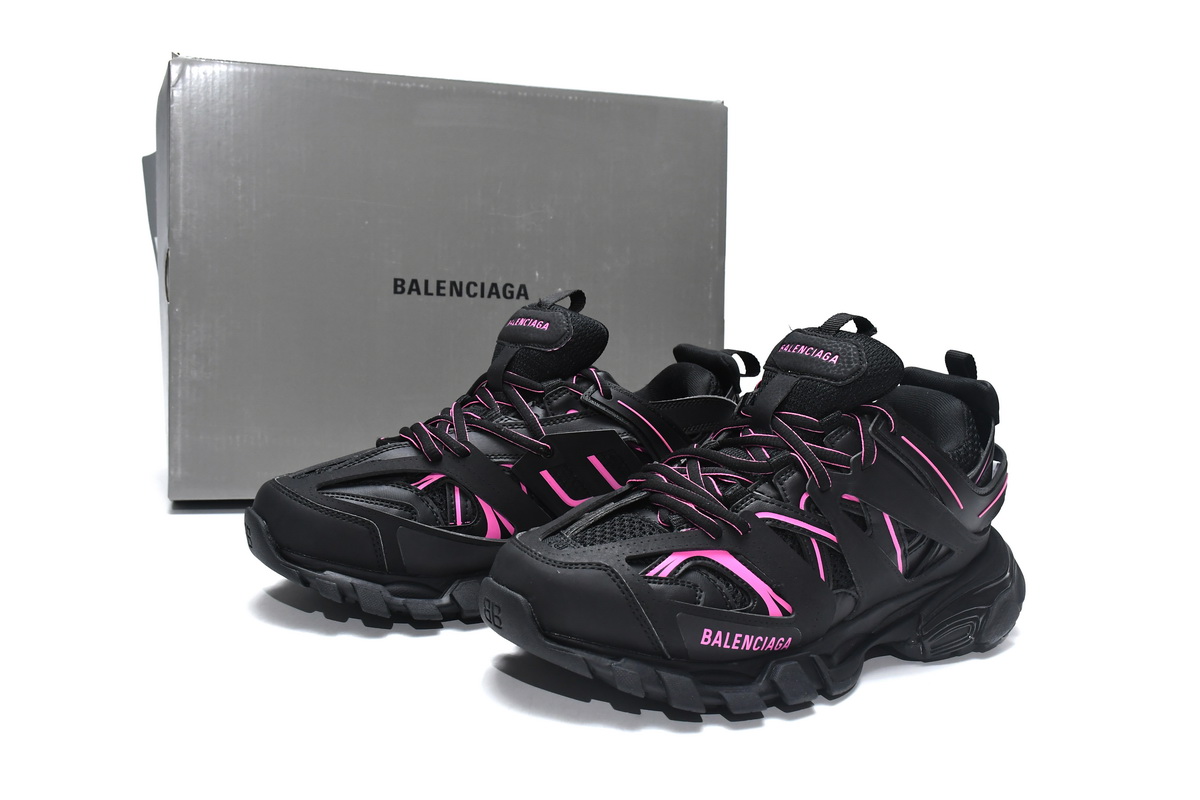 EM Sneakers Balenciaga Track Washed Black Pink(Without LED)