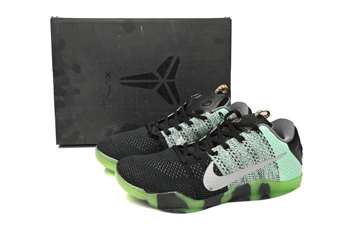 EM Sneakers Nike Kobe 11 Low Black Green Easter
