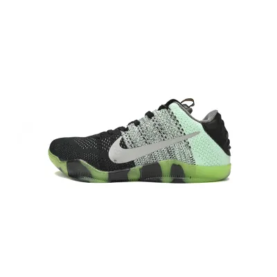 EM Sneakers Nike Kobe 11 Low Black Green Easter 01