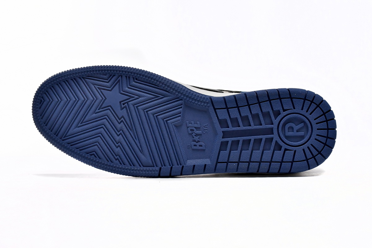 EM Sneakers A Bathing Ape Bape SK8 Sta Blue Grey