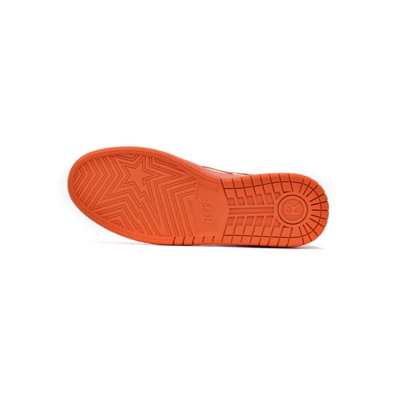 EM Sneakers A Bathing Ape Bape Sk8 Sta Orange