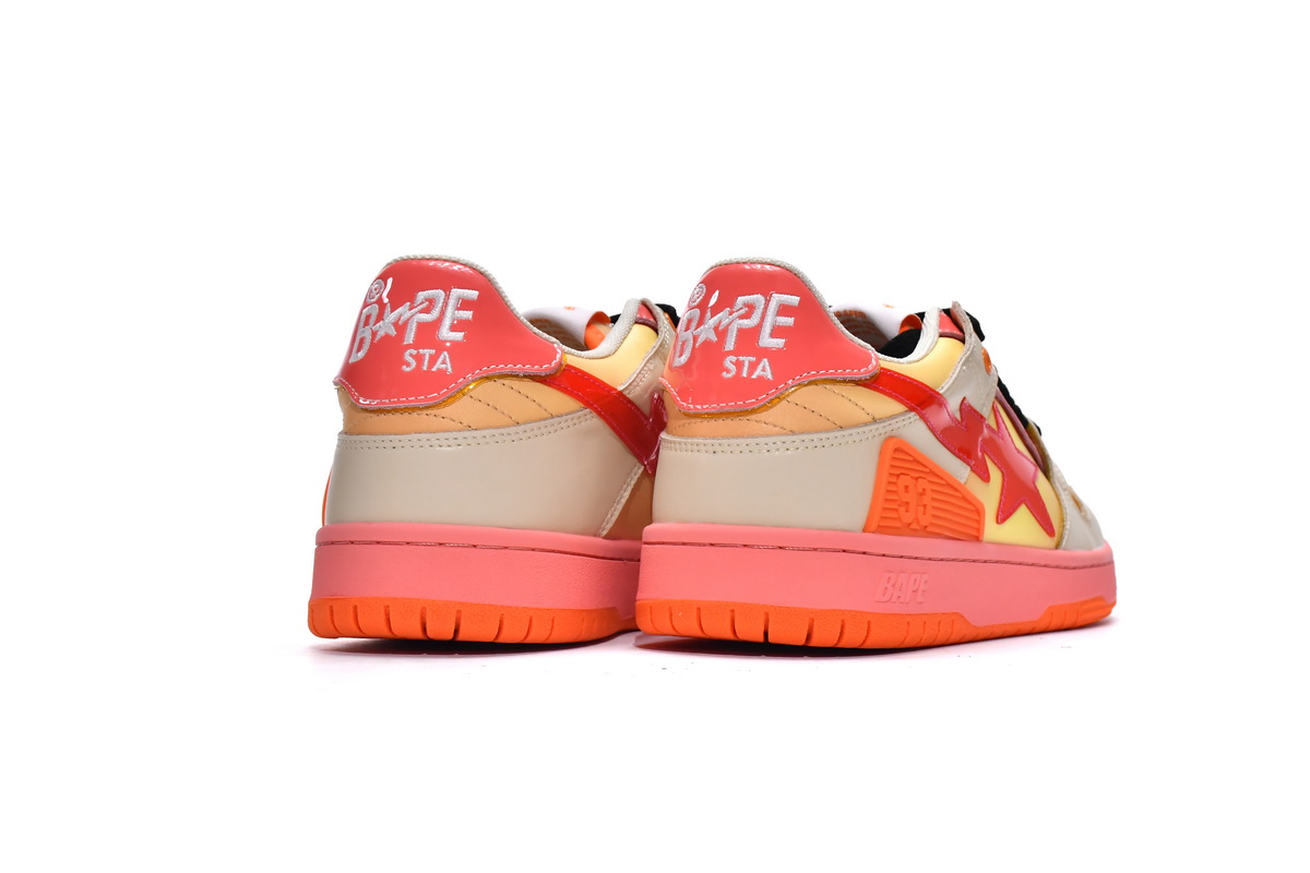 EM Sneakers A Bathing Ape Bape Sk8 Sta Orange