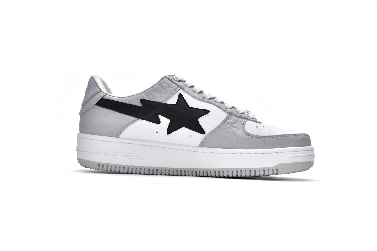 EM Sneakers A Bathing Ape Bape Sta Low Grey Black