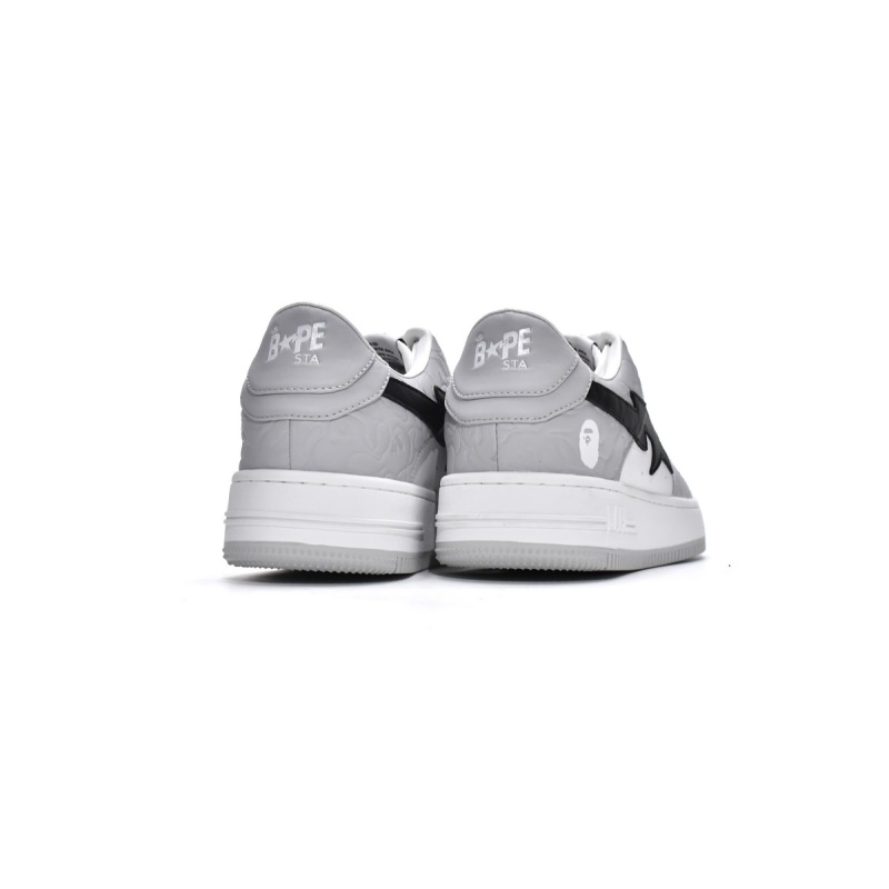 EM Sneakers A Bathing Ape Bape Sta Low Grey Black