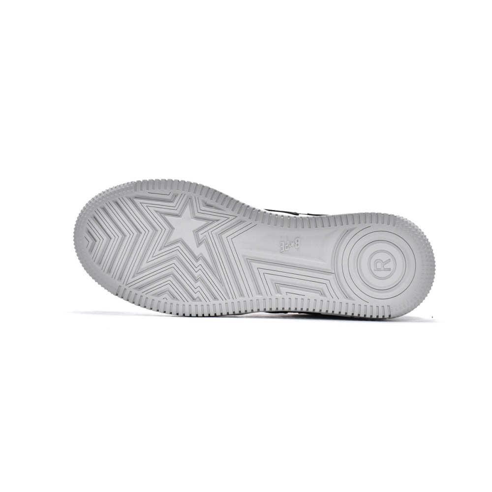 EM Sneakers A Bathing Ape Bape Sta Low Grey Black