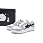 EM Sneakers A Bathing Ape Bape Sta Low Grey Black