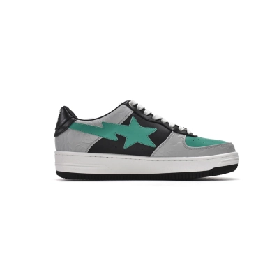 EM Sneakers A Bathing Ape Bape Sta Low White Green Black 02