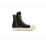 EMSneakers Rick Owens Leather High Top Black Cream
