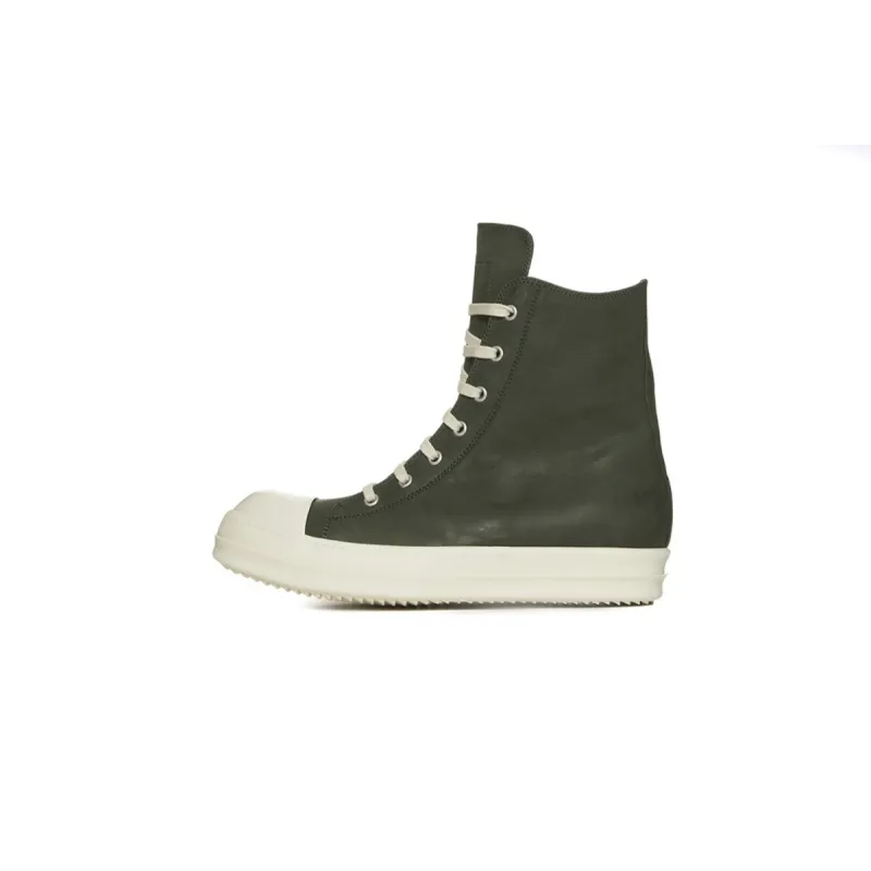 EMSneakers Rick Owens Leather High Top Green