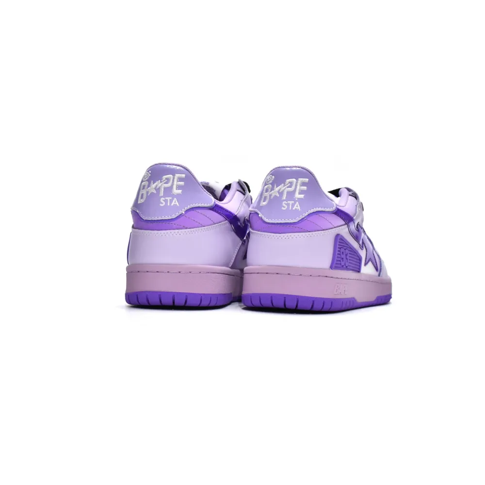 EM Sneakers A Bathing Ape Bape SK8 Sta Gradient purple