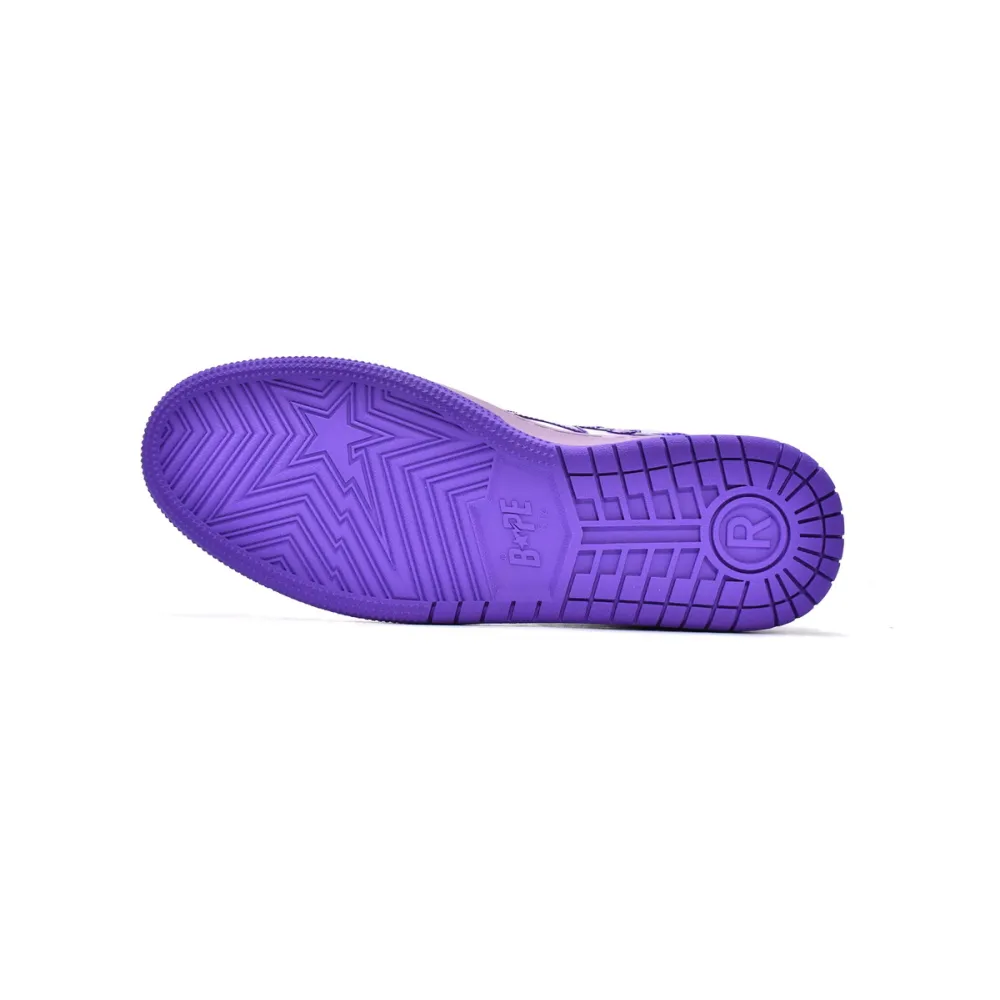 EM Sneakers A Bathing Ape Bape SK8 Sta Gradient purple
