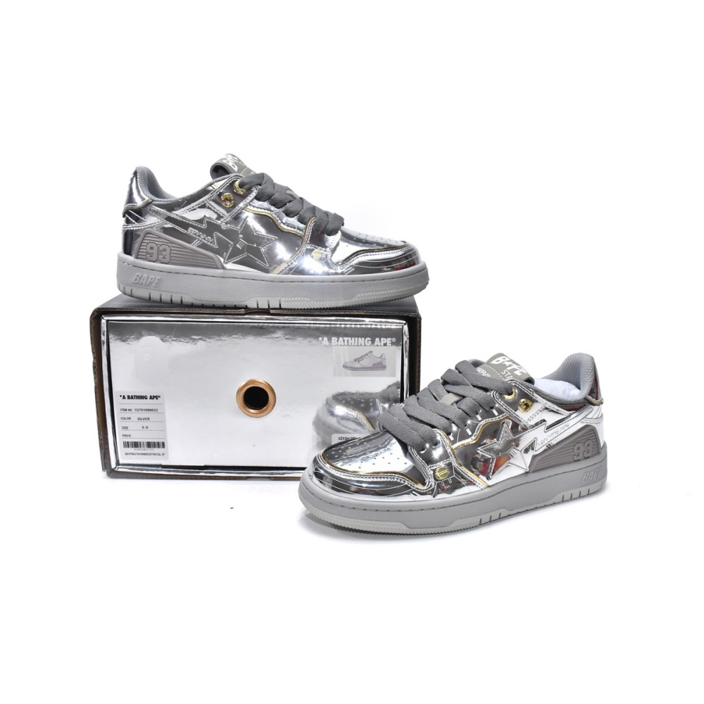 EM Sneakers A Bathing Ape Bape SK8 Sta Low Red Grey