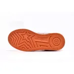 EM Sneakers A Bathing Ape Bape SK8 Sta Patent Leather Orange White