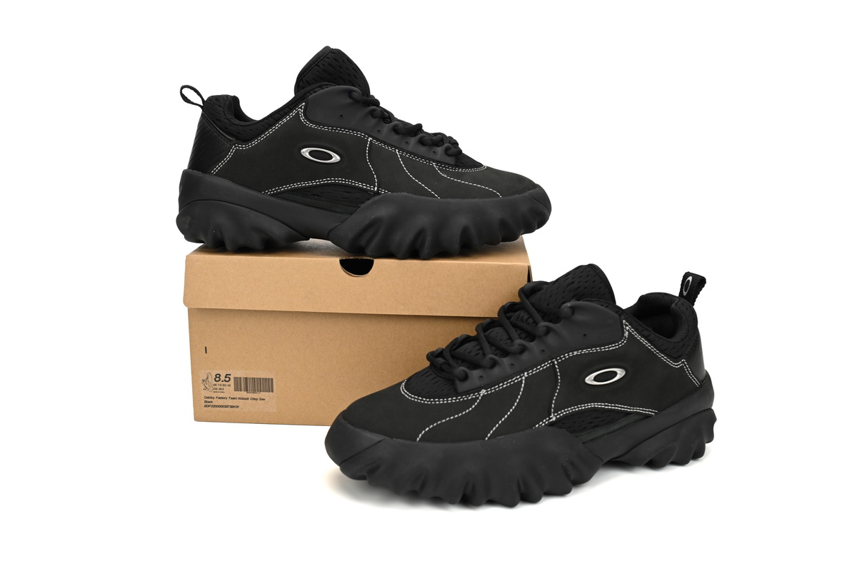EM Sneakers Oakley Factory Team Chop Saw Brain Dead Black Leather Nubuck
