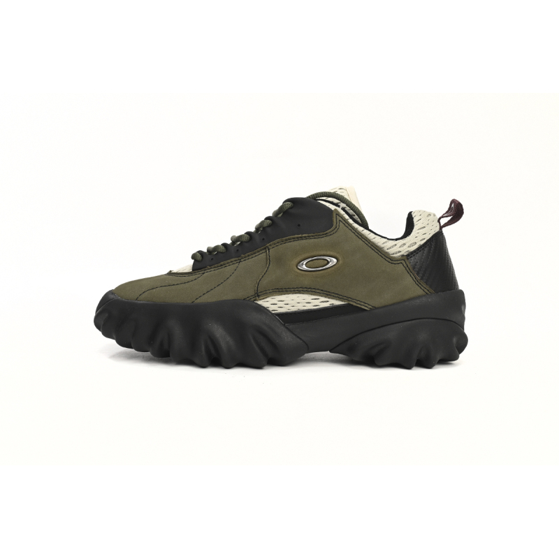 EM Sneakers Oakley Factory Team Chop Saw Brain Dead Olive Nubuck Leather