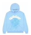 EM Sneakers Sp5der Web Hoodie Sky Blue