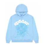 EM Sneakers Sp5der Web Hoodie Sky Blue
