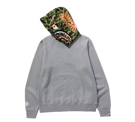 EM Sneakers BAPE ABC Camo Shark Pullover Hoodie Gray