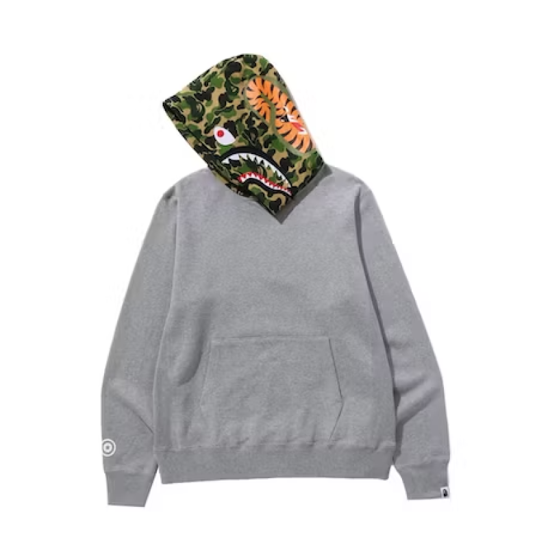 EM Sneakers BAPE ABC Camo Shark Pullover Hoodie Gray