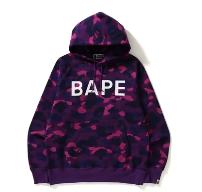 EM Sneakers BAPE Color Camo Pullover Hoodie Purple