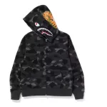 EM Sneakers BAPE Color Camo Shark Full Zip Hoodie (SS23) Black