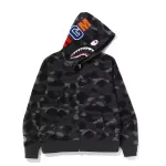 EM Sneakers BAPE Color Camo Shark Full Zip Hoodie (SS23) Black
