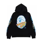 EM Sneakers BAPE Moon Ape Head Pullover Hoodie Black