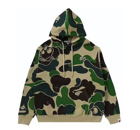 EM Sneakers BAPE x BAYC Camo Pullover Hoodie Green