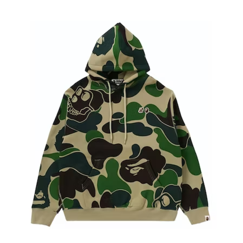 EM Sneakers BAPE x BAYC Camo Pullover Hoodie Green