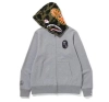 EM Sneakers BAPE x OVO Shark Full Zip Hoodie Grey