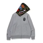 EM Sneakers BAPE x OVO Shark Full Zip Hoodie Grey