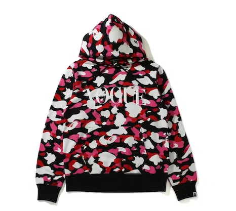 EM Sneakers BAPE x VOGUE ABC Camo Pullover Hoodie Black Pink White