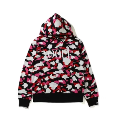 EM Sneakers BAPE x VOGUE ABC Camo Pullover Hoodie Black Pink White 01