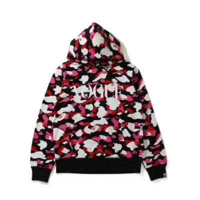 EMSneakers BAPE x VOGUE ABC Camo Pullover Hoodie Black Pink White 02