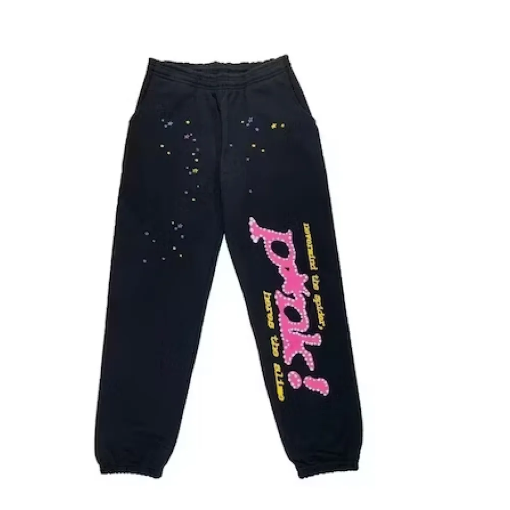 EM Sneakers Sp5der P*NK Sweatpants Black