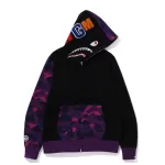 EM Sneakers BAPE Color Camo Shark Full Zip Hoodie (FW23) Purple