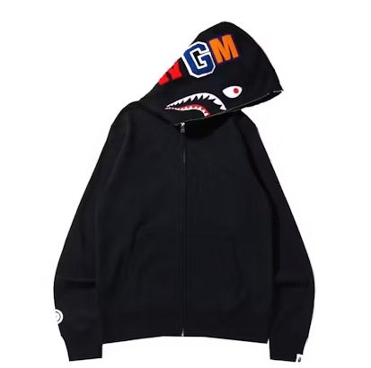 EM Sneakers BAPE Shark Full Zip Hoodie (SS22) Black