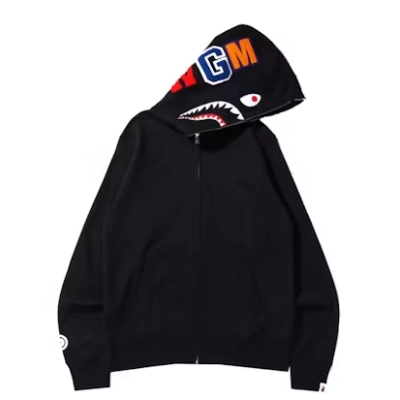EM Sneakers BAPE Shark Full Zip Hoodie (SS22) Black 02