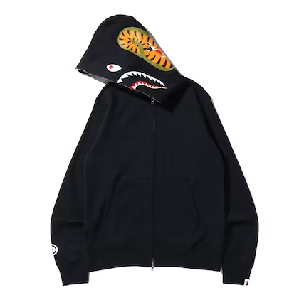 EM Sneakers BAPE Shark Full Zip Hoodie (SS22) Black