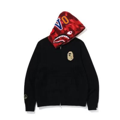 EM Sneakers BAPE x OVO Shark Full Zip Hoodie Black 02