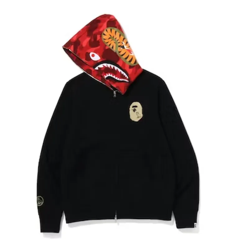 EM Sneakers BAPE x OVO Shark Full Zip Hoodie Black