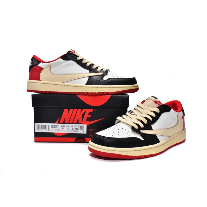 EM Sneakers Jordan 1 Retro Low Travis Scott x Air Jordan 1 Low Black Red