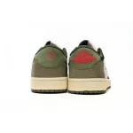 EM Sneakers Travis Scott x Air Jordan 1 Low Green Barb