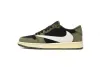 EM Sneakers Travis Scott x Air Jordan 1 Low Green Barb