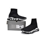 EM Sneakers Balenciaga Speed Graffiti Trainers Black White